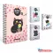 Spirálfüzet GIPTA Black Cat 19x26 cm karton borítással 80 lapos kockás 8501