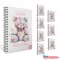 Spirálfüzet GIPTA Friend Book 17x24 cm karton borítással 80 lapos kockás 8441