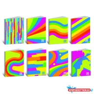   Spirálfüzet BLASETTI One Color Fantafluo A/4 80g 60l perforált lyukasztott kockás 8128