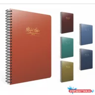   Spirálfüzet GIPTA Metal Notes 17x24 cm PP karton borítással 100 lapos kockás 6136