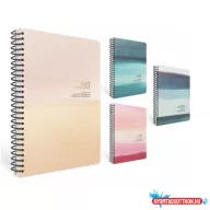   Spirálfüzet GIPTA Papernotes A/4 PP borítással 80 lapos kockás 6377