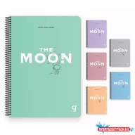   Spirálfüzet GIPTA Moon 17x24 cm PP borítással 80 lapos kockás 6960