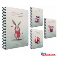   Spirálfüzet GIPTA You Book 17x24cm keményfedeles 120 lapos kockás 7208
