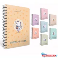   Spirálfüzet GIPTA Kitty Cat A/4 PP borítással 100 lapos vonalas 7281