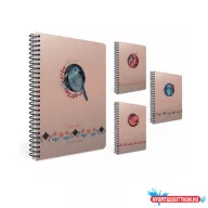   Spirálfüzet GIPTA Taika Notes 17x24cm kemény borítással 120 lapos kockás 6483