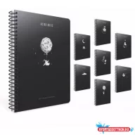   Spirálfüzet GIPTA Astro Notes A/6 kemény borítással 80 lapos kockás 6089