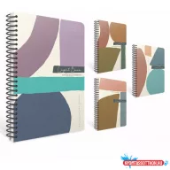   Spirálfüzet GIPTA Light Book A/4 PP borítással 80 lapos kockás 7547 könnyített papír