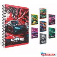   Spirálfüzet GIPTA Speedy A/4 PP borítással 100 lapos vonalas 7562