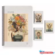   Spirálfüzet GIPTA Epic Notes 17x24 cm karton borítással 80 lapos vonalas 7397