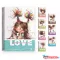 Spirálfüzet GIPTA Love Book A/6 karton borítással 80 lapos vonalas 7757