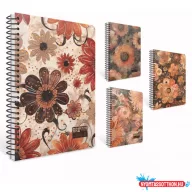   Spirálfüzet GIPTA Brown Book A/6 karton borítással 96 lapos sima 7437