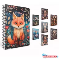   Spirálfüzet GIPTA Woodland A/6 keményfedeles 96 lapos sima 7434