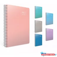   Spirálfüzet GIPTA Thebook Spirals A/4 kemény fedeles200 lapos kockás 6070