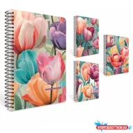   Spirálfüzet GIPTA Bobble book 17x24 cm keményfedeles borítással 100 lapos vonalas 7427