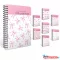 Spirálfüzet GIPTA Pink Book 17x24 cm karton borítással 100 lapos vonalas 8492