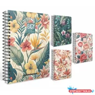   Spirálfüzet GIPTA Easy 17x24 cm karton borítással 120 lapos kockás 7850