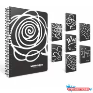   Spirálfüzet GIPTA Mono Block A/4 PP borítással 80 lapos kockás 7991
