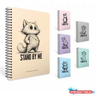   Spirálfüzet GIPTA Stand by Me A/4 PP borítással 80 lapos vonalas 7982