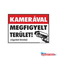   Matrica GUNGL (25x35cm) Kamerával megfigyelt terület ("G")