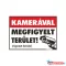 Matrica GUNGL (25x35cm) Kamerával megfigyelt terület ("G")