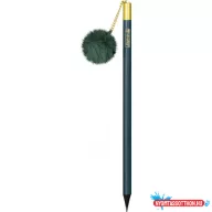   Grafit ceruza BRUNNEN kerek fekete fa, zöld pomponnal a végén "Pompom" 025 (24db/disp) 102732939