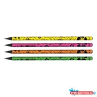 Grafit ceruza ADEL kerek fekete fa Flowers HB 1198