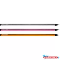   Grafit ceruza BRUNNEN Oriental kerek fekete fa,metalizált test ( 32db/displ ) 102732905