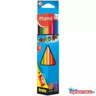   Színes ceruza 12/klt MAPED Color'Peps + ajándék Vivo hegyező 183213