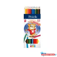 Színes ceruza 12/klt ICO Creative Kids háromszög