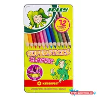 Színes ceruza 12/klt JOLLY Classic fémdobozban 3000-0246