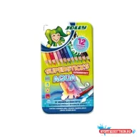 Színes ceruza 12/klt JOLLY Aqua fémdobozban 3001-0001