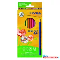   Színes ceruza 12/klt LYRA Color Soft 4.0, prémium , extra puha 2421120