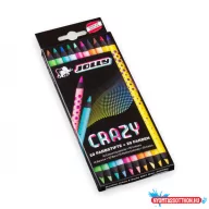   Színes ceruza 10/klt JOLLY Crazy kétvégű 20 szín 3000-0528
