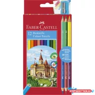   Színes ceruza 12/klt FABER-CASTELL Bicolor +3db kétvégű színessel 110312