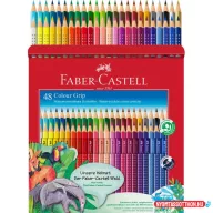   Színes ceruza 48/klt FABER-CASTELL Grip gumi pöttyös 112449