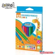   Színes ceruza 12/klt School Collection jumbo háromszög SC181