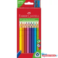   Színes ceruza 20/klt FABER-CASTELL Grip Junior háromszög hegyezővel 116520