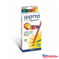 Színes ceruza 24/klt GIOTTO Elios Tri háromszög 275900
