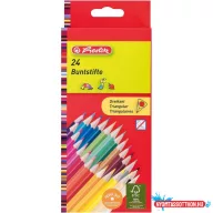 Színes ceruza 24/klt HERLITZ Trio háromszög 10412039