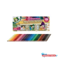   Színes ceruza 48/klt JOLLY Kinderfest fémdobozos 3,8mm béllel 3000 - 0525, 0526 3D