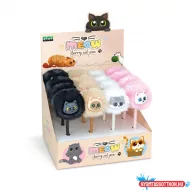 Golyóstoll LEBEZ Furry Cat /16 db/displ/ 82068