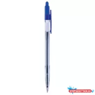   Golyóstoll eldobható ARK Click pen 111 (1mm) nyomógombos átlátszó test kék tinta