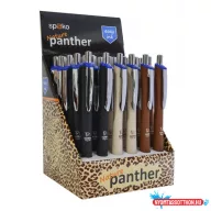   Golyóstoll SPOKO Panther (0,5mm) fekete,bézs,barna tolltest, fém klipsz S0161