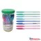 Golyóstoll FLEXOFFICE Candee vegyes tolltest kék tinta (50db/dob) FO-027