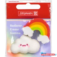   Radír BRUNNEN Rainbow (szivárvány, felhő) 4 x 2,5cm 023 (36db/doboz) 1029887222