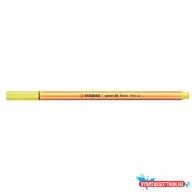 Tűfilc STABILO Point 88/024 (0,4 mm) neon sárga