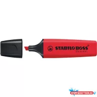   Szövegkiemelő STABILO Boss Original (2-5mm) valódi kármin piros 70/48 ÚJ!