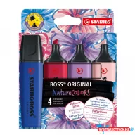   Szövegkiemelő 4/klt STABILO Boss Original (2-5mm) NatureColous Wildflowers Edition 70/4-1-103-5