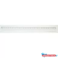 Vonalzó OFFICE 21 30cm műanyag (helyettesítő-csomagolt)