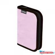 Tolltartó HERLITZ 2 klapnis üres pasztell pink 09495030